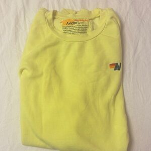 Aviator Nation Bright Yellow Crewneck